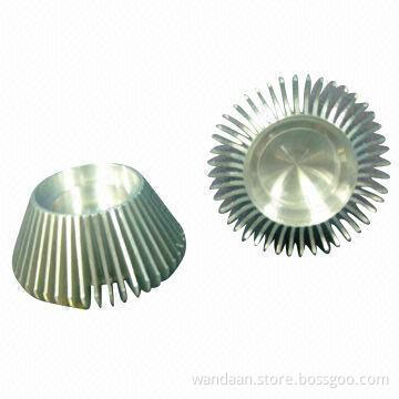 LED Heatsink, Made of Aluminum, Customized Specifications are Accepted